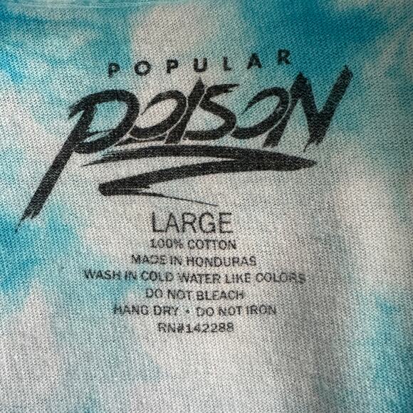 Popular Poison Tokyo Japan Mount Fuji Tie Dye Graphic Tee Size Large Travel - Picture 7 of 9